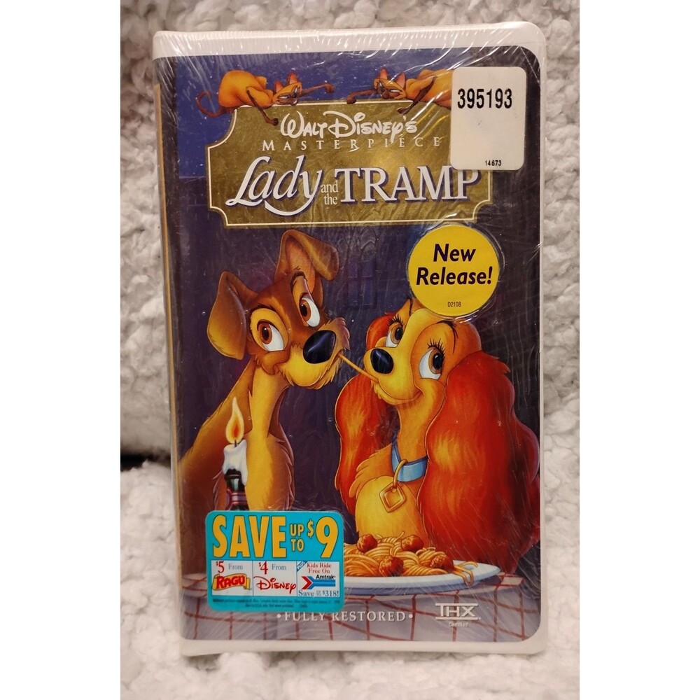 BRAND NEW SEALED VHS  Vintage Lady and the Tramp Disney Masterpiece Collection